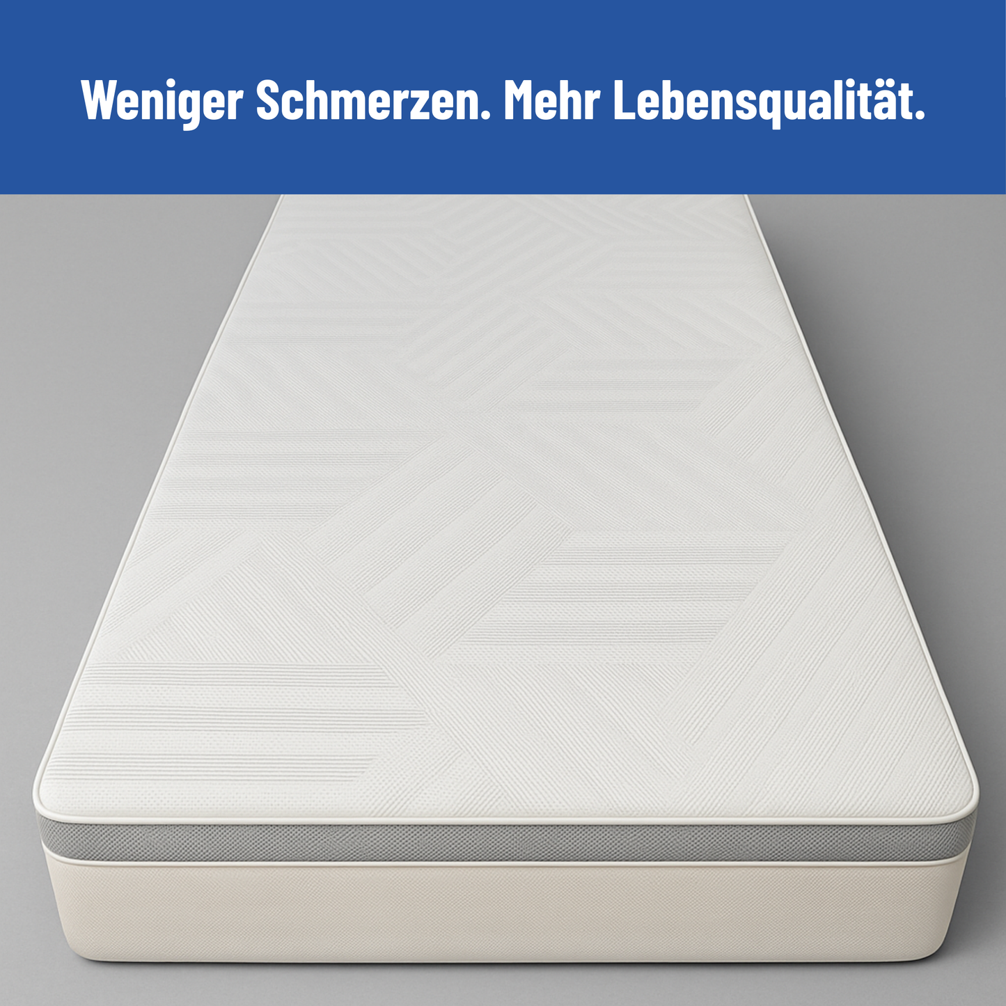 Luxupur Premium Matratze – sorgt für weniger Schmerzen und mehr Lebensqualität. Orthopädisch entwickelt zur Druckentlastung von Rücken, Schultern und Hüfte, handgefertigt in Deutschland für erholsamen Schlaf.