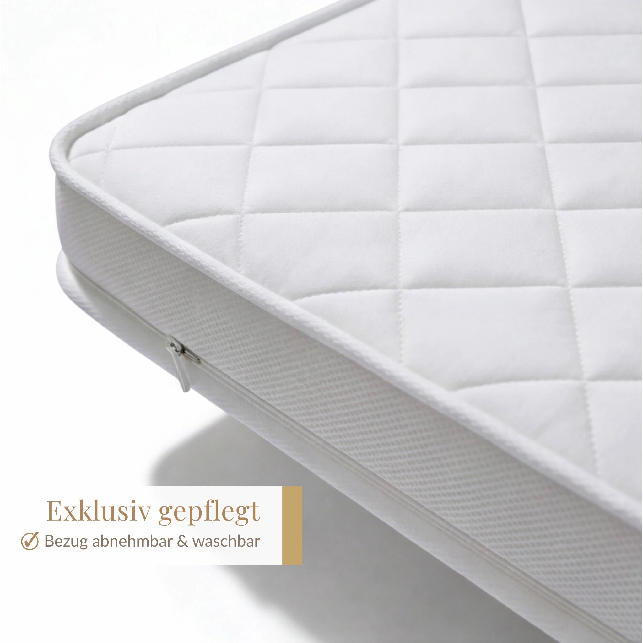 Luxupur OrthoTop Topper mit abnehmbarem, waschbarem Bezug und umlaufendem Reißverschluss für einfache Pflege
