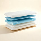 Luxupur ErgoPillow modulare Schichten für 3 Höhen 8 11 13 cm ergonomisches Nackenkissen zum Selbst-Anpassen
