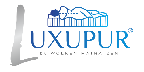 Luxupur Matratze – orthopädische, maßgefertigte Premium Matratze gegen Rückenschmerzen, handgefertigt in Deutschland mit integriertem Topper