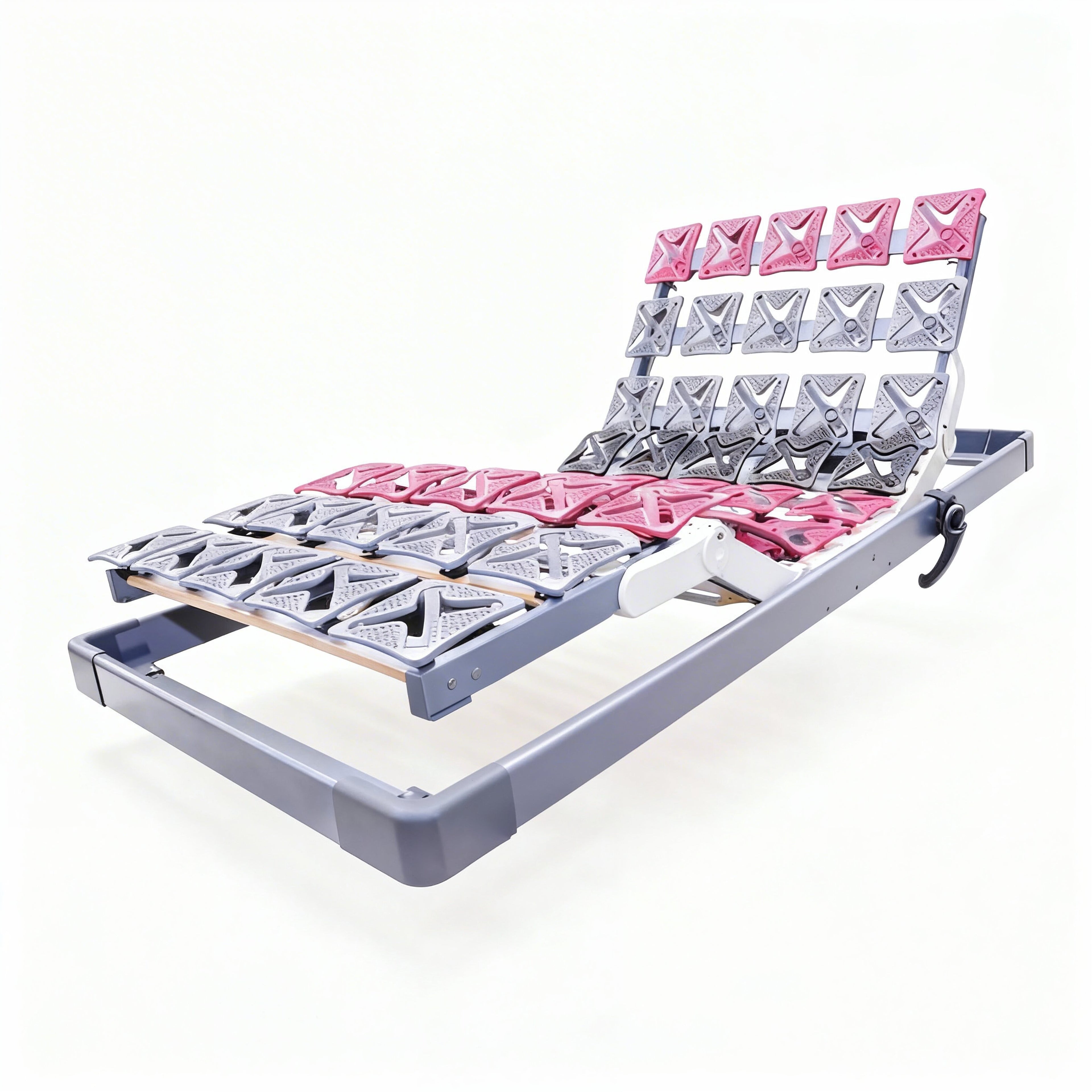 Luxupur® OrthoFlex Premium elektrisch verstellbarer Tellerlattenrost mit individuell anpassbaren Tellerelementen für höchsten Liegekomfort