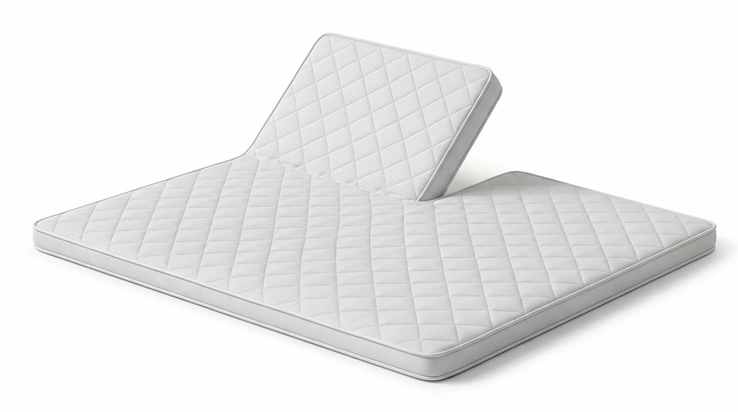 Luxupur OrthoTop Split-Topper mit geteiltem Kopfteil – handgefertigter Premium Topper aus deutscher Manufaktur für elektrisch verstellbare Lattenroste und Boxspringbetten