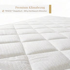 Luxupur OrthoTop Topper mit TENCEL Premium-Klimabezug, Doppeltuch mit 300 g Hochbausch-Klimavlies
